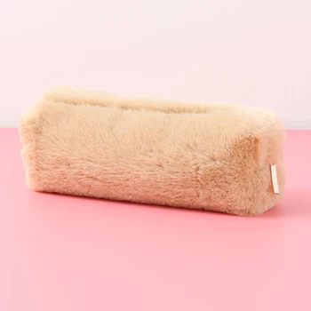 

Large Capacity Pencil Case Plush Pen Storage Zipper Pencil Case Office Organizer Stationery Bag Cosmetic Bag HUG-Deals