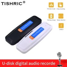 TISHRIC u-disk Mini dyktafon pióro dyktafon cyfrowy dyktafon dźwięk USB 2.0 Flash Drive dla 1-32GB Micro SD TF Card