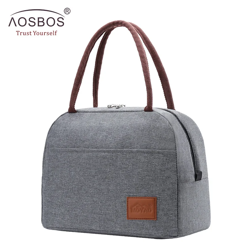 Achat Aosbos mode Portable refroidisseur sac à déjeuner thermique isolé voyage alimentaire fourre tout sacs nourriture pique nique boîte à déjeuner sac pour hommes femmes enfants