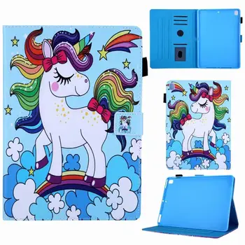 

Tablet Case for IPad 9.7 2017 2018 Ipad 5 6 Air 1 2 Pro 9.7" Kids Cartoon PU Leather Sleep Wake Up Flip Stand Cover Funda+Pen