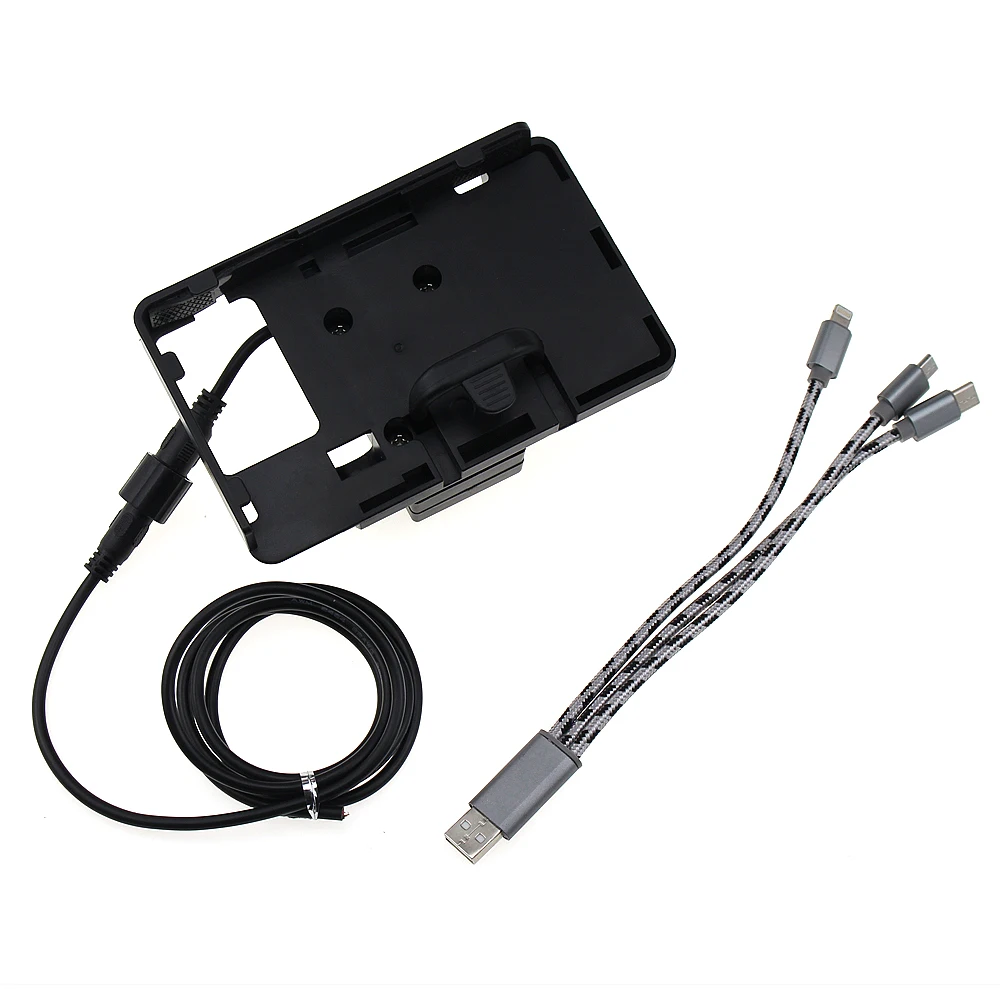 Мотоциклетный мобильный телефон навигационный кронштейн USB зарядка для DUCATI Multistrada 1260 1200s 950 S Enduro 2019 Мотоциклетный мобильный телефон навигационный кронштейн USB зарядка для DUCATI Multistrada 1260 1200s 950 S Enduro 2019