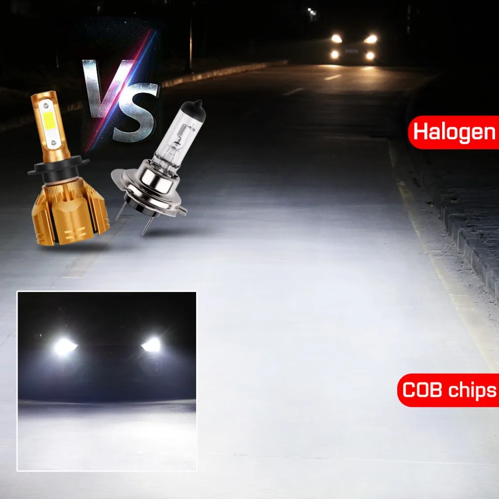 LED Car Headlight Bulbs H1 H3 H4 LED H7 H11 HB3 9005 HB4 9006 H13 9004 HB1 9007 HB5 9012 HB2 10000LM Auto Fog Light Lamp 60W 12V