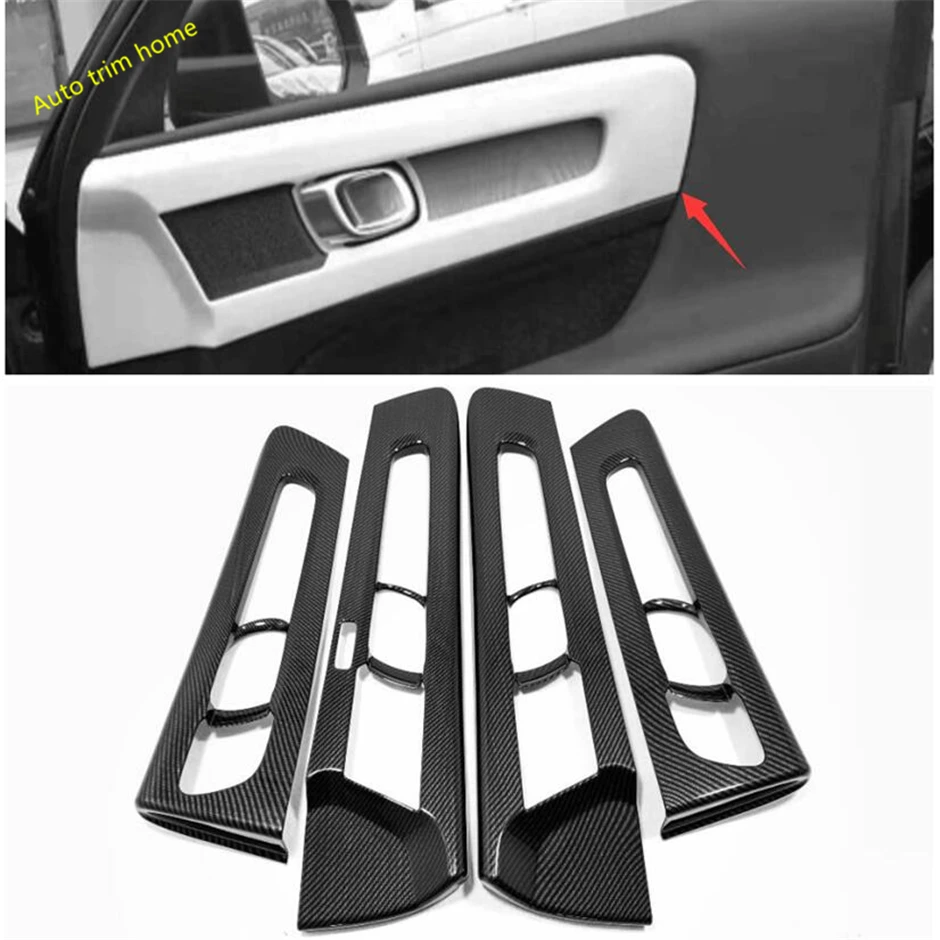 Lapetus внутренняя дверная ручка, крышка рамы, накладка, подходит для VOLVO XC40 /матовая углеродная волокно ABS авто аксессуары