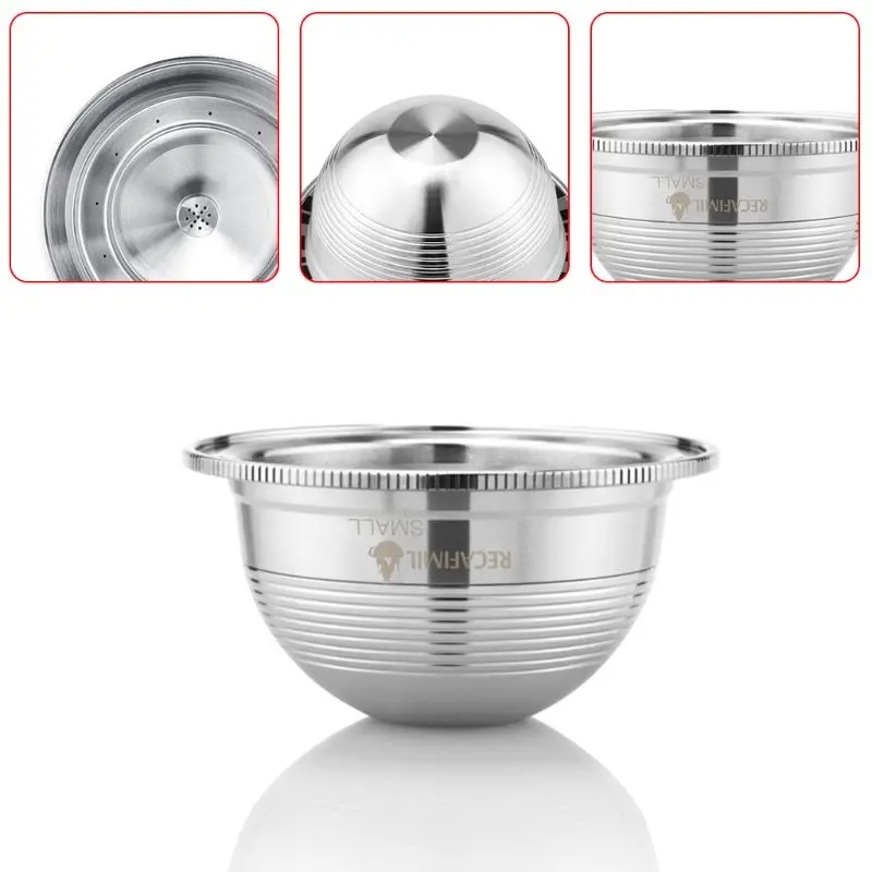 Кофейные фильтры для многократного использования для Nespresso Vertuo Vertuoline GCA1 и Delonghi ENV135 многоразовые капсулы из нержавеющей стали