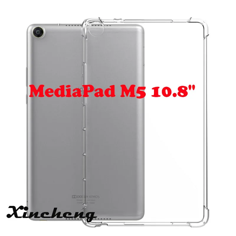 MediaPad M5 Подходит для huawei MediaPad Tablet M3 M5 T3 T5 анти-осенний чехол прозрачный противоударный прозрачный гелевый чехол CoverSoft силиконовый чехол - Цвет: MediaPad M5