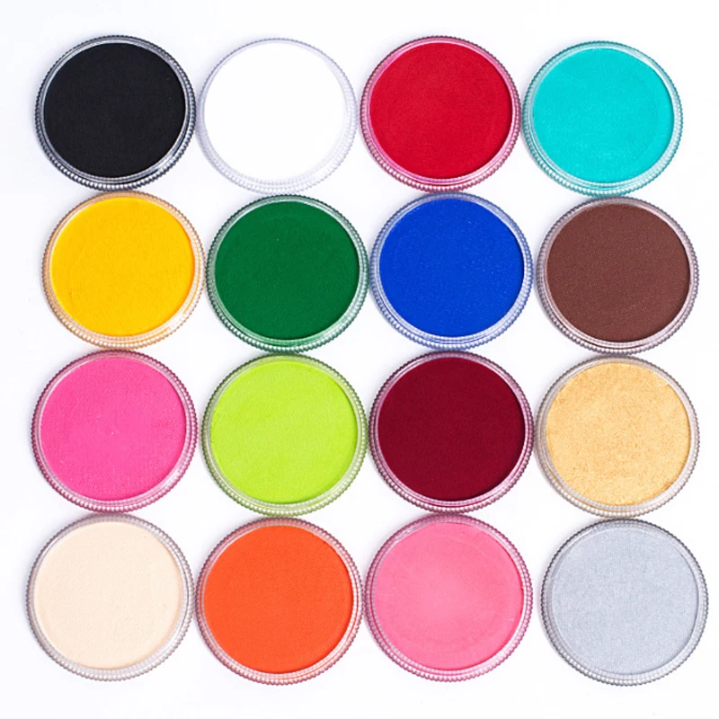 

17 Colors Body Paint Professional Cosmetics Water-based Matte Body Painting Pigment Stage Face Makeup Halloween Party Tool