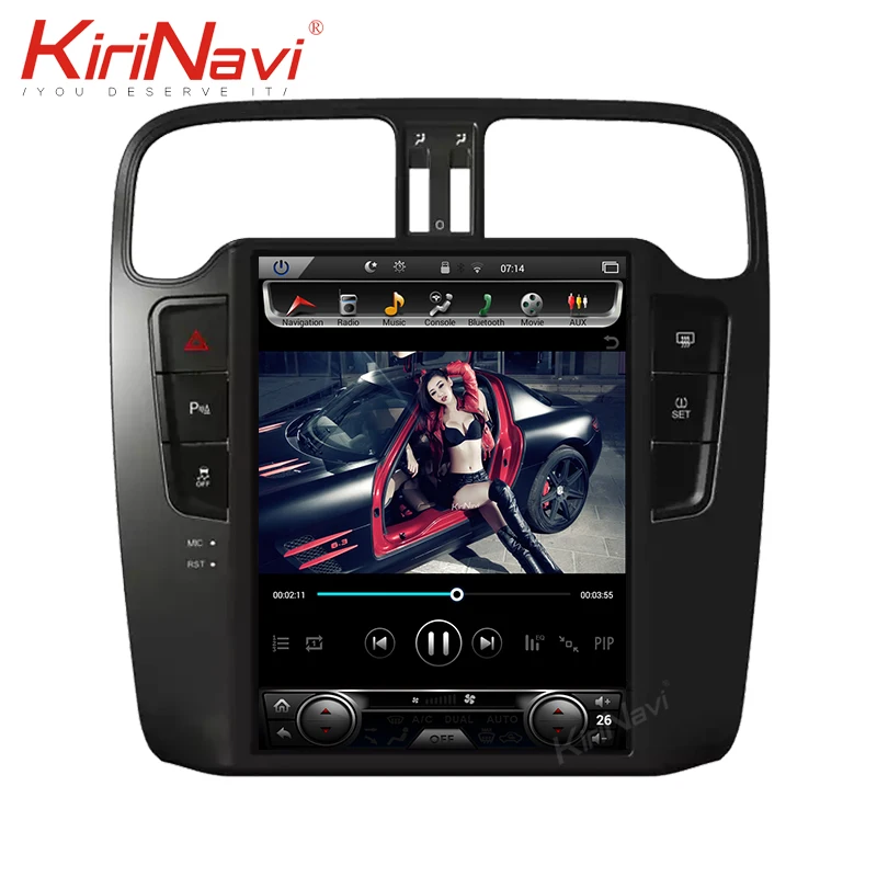 KiriNavi 10,4 ''вертикальный экран Tesla style 1 Din Android 8,1 Автомагнитола для Volkswagen VW POLO автомобильный dvd-плеер gps навигация 4G
