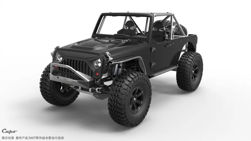 Радиоуправляемый автомобиль гусеничный Капо JKMAX комплект 1/8 Цельнометаллический корпус шасси внедорожный