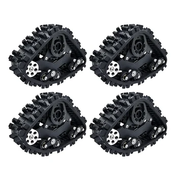 

4PCS Tracks Wheel Sandmobile Conversion Snow Tire for Traxxas TRX4 1/10 RC Crawler Car