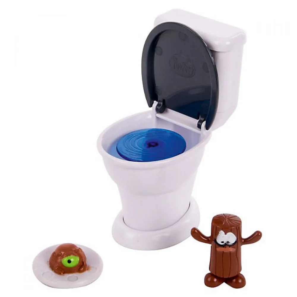 Набор туалет с супер пусковым механизмом и двумя фигурками Poopeez