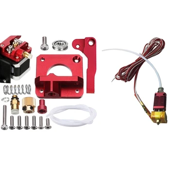 

MK10 for CR-10 CR-10S S4 S5 3D Printer 1.75mm 0.4mm Nozzle Aluminum Heating Block & MK8 Extruder Aluminum Drive Feed