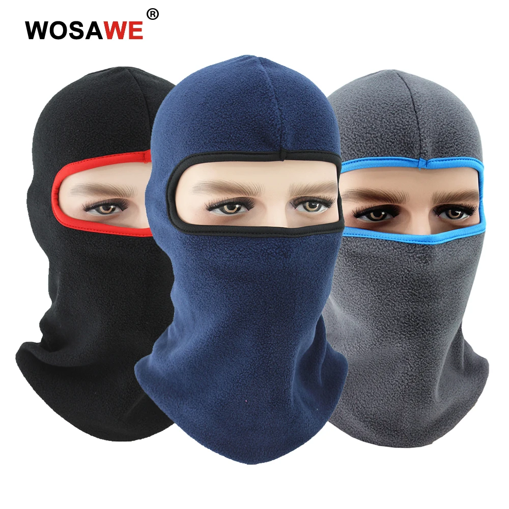 WOSAWE мотоциклетная зимняя флисовая маска для лица Балаклава защита от пыли