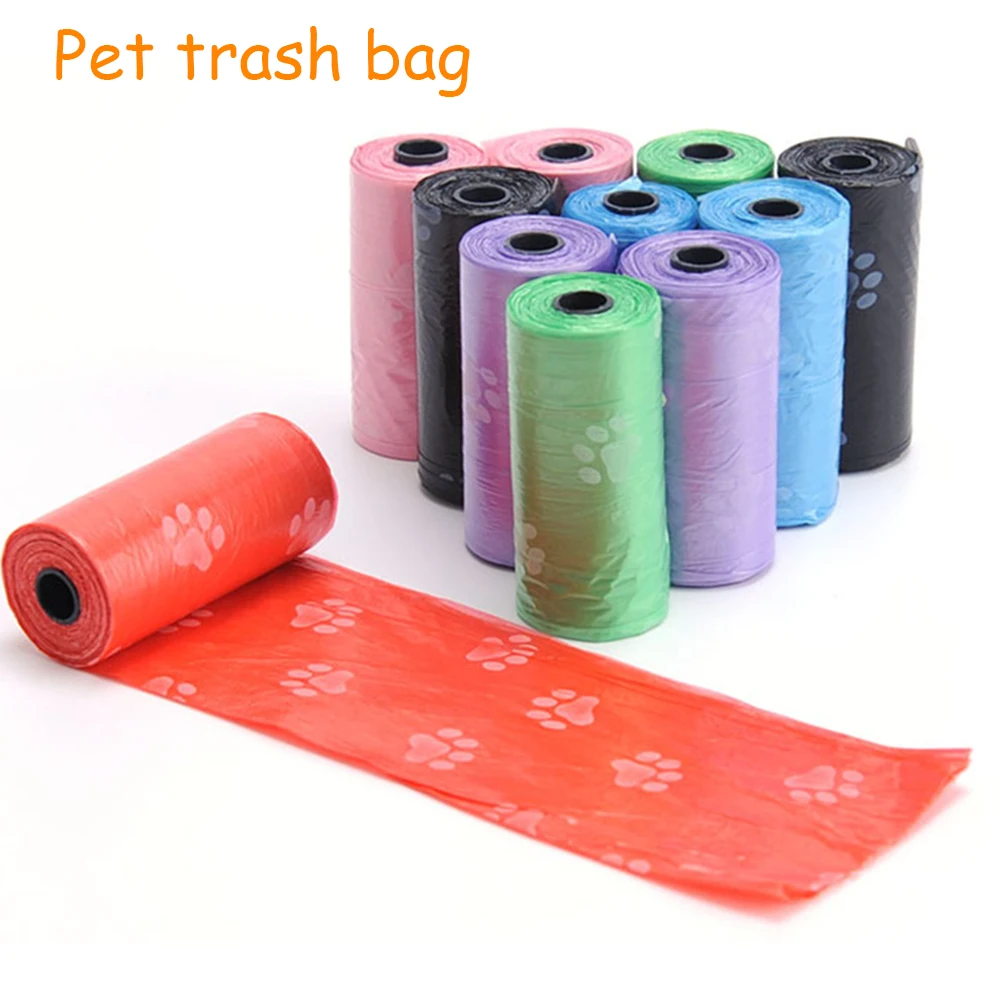 50Rolls Dog Poop Bags Pet Waste Garbage Bags Biodegradable Outdoor Carrier Holder Dispenser Clean Pick up 4