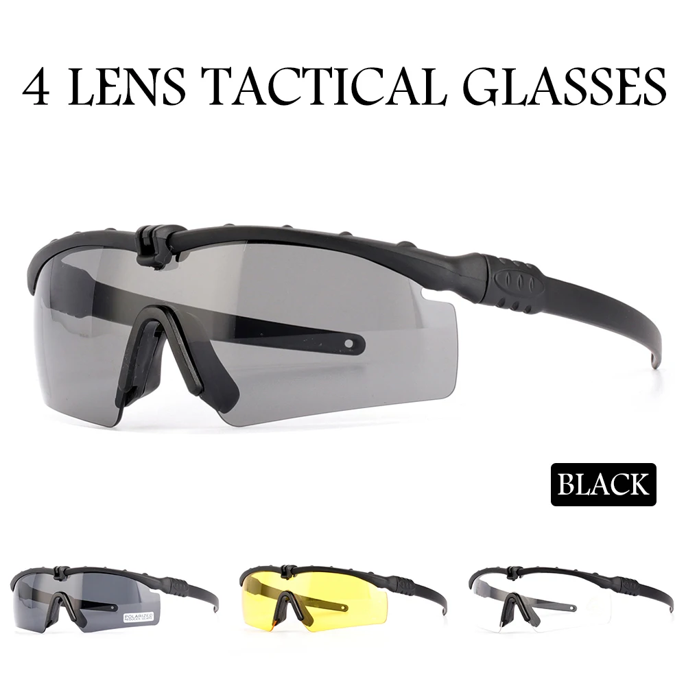 

2022Men Women Army 3.0 Ballistic Military Polarized Glasses Paintball Shooting Goggles Tactical MTB Cycling Polarized Sunglasses