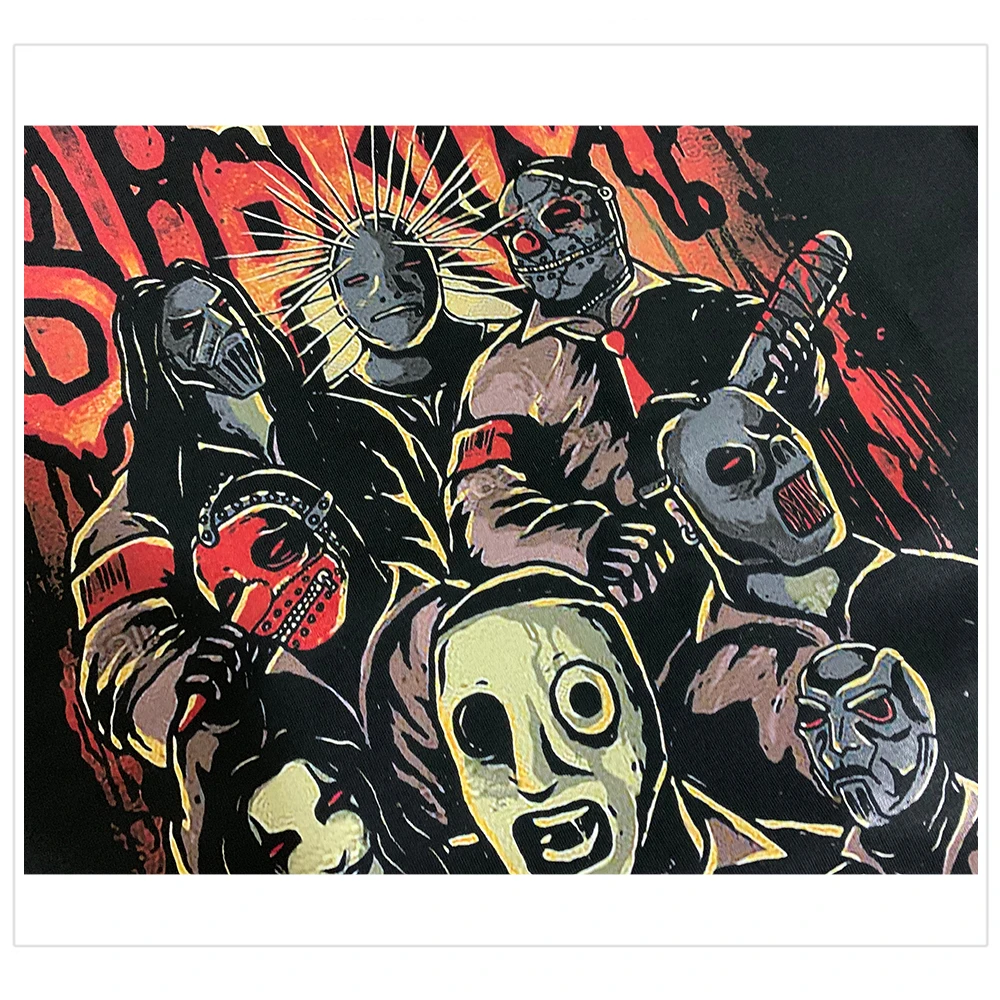 Bloodhoof Heavy Metal SLIPKNOT-"HOPE IS GONE" кровавая металлическая рок-группа Черная Хлопковая мужская футболка Азиатский размер