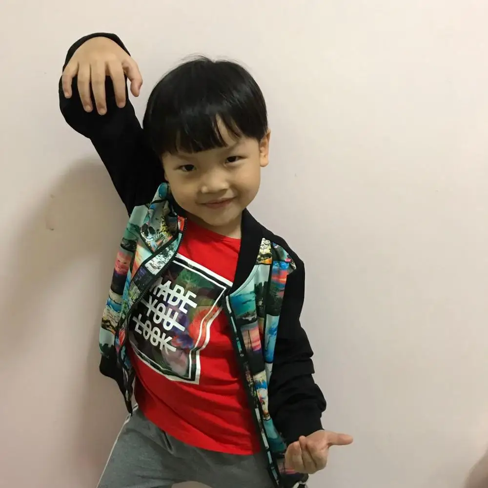 

Child boy handsome button top kids new 2020 spring-autumn cool coat Children's