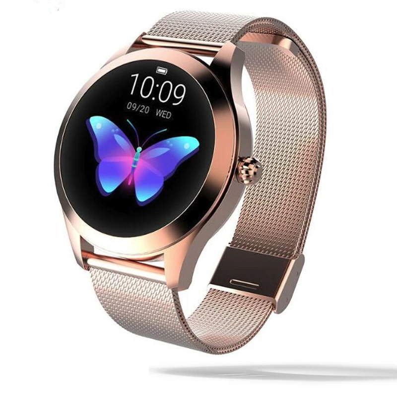 

Upgraded IP68 Smart Watch Women Lovely Bracelet Heart Rate Monitor Sleep Monitoring Smartwatch Connect IOS Android KW10 band