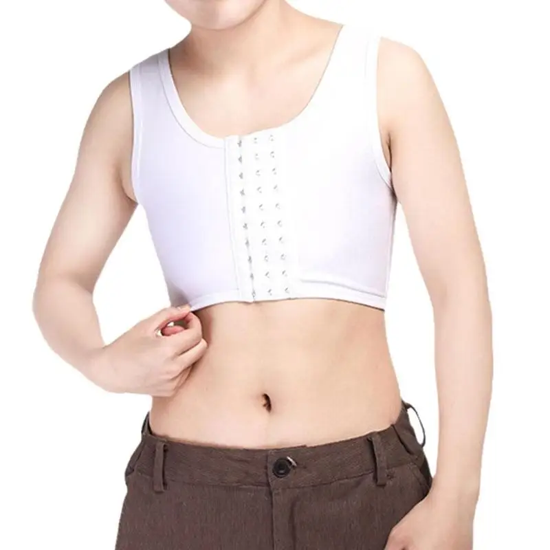 S-4xl Breast Chest Binder Transexual Vest Tomboy Lesbian Chest Binder Undershirt Comfort Casual Bra Tops Shapers Flatten Sh W7J6 backless shapewear