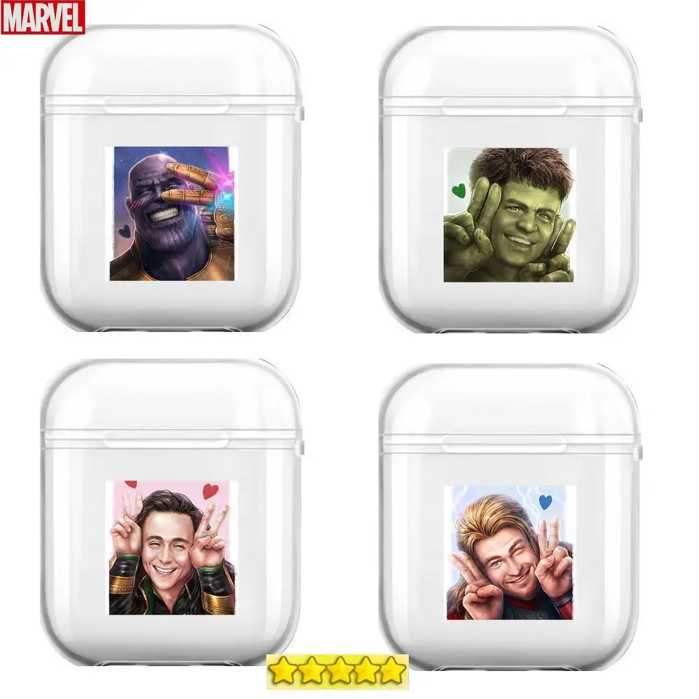 Мягкие силиконовые чехлы Marvel yeah для Airpods 1/2 защитный чехол беспроводных наушников
