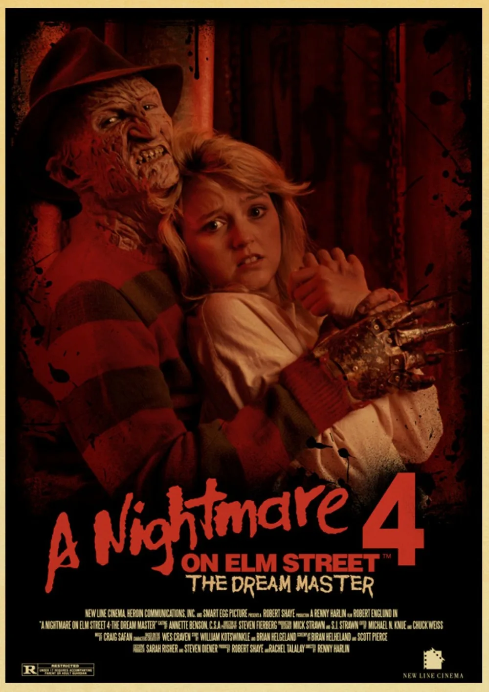 Vintage-Poster-Horror-Movie-Nightmare-On-Elm-Street-Painting-Retro-Poster-Kraft-Paper-For-Home-Bar (20)