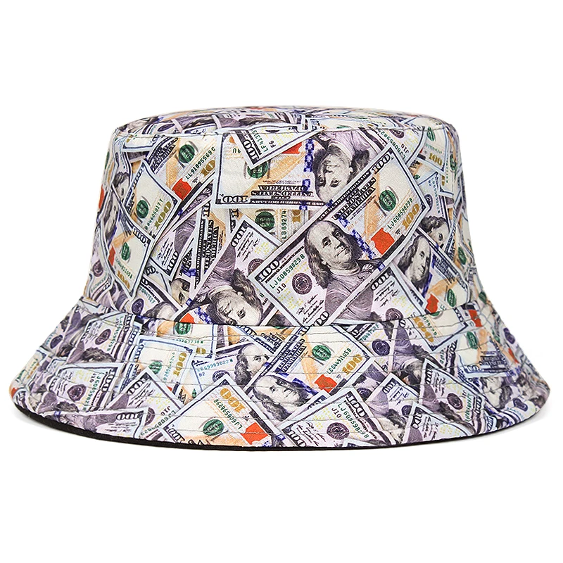 New Fashion Unisex Graffiti Print Bucket Hat Summer Men Women