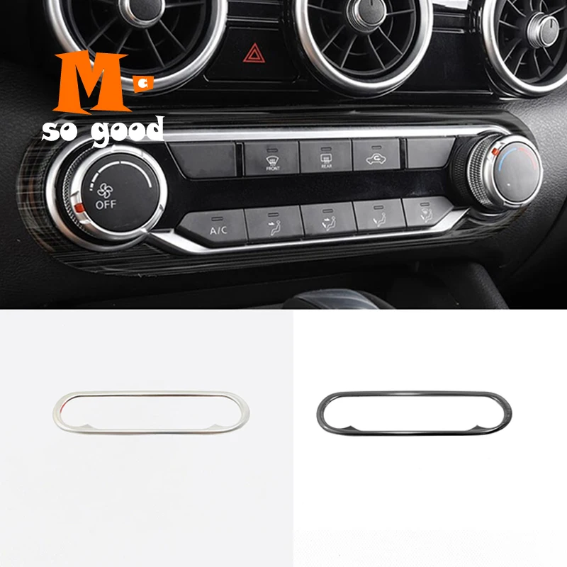 

for Nissan Sentra 2020 Control Rotary Decoration Air Condition Switch Cover Trim Stainless Steel Car Styling Accessories 1pcs