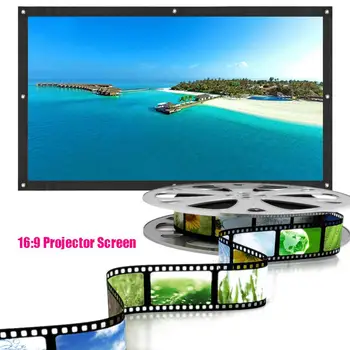 

HD16:9 120/150inch Hemming polyester projector screen cinema screen Portable Foldable home Theater Video Wall Mounted screen