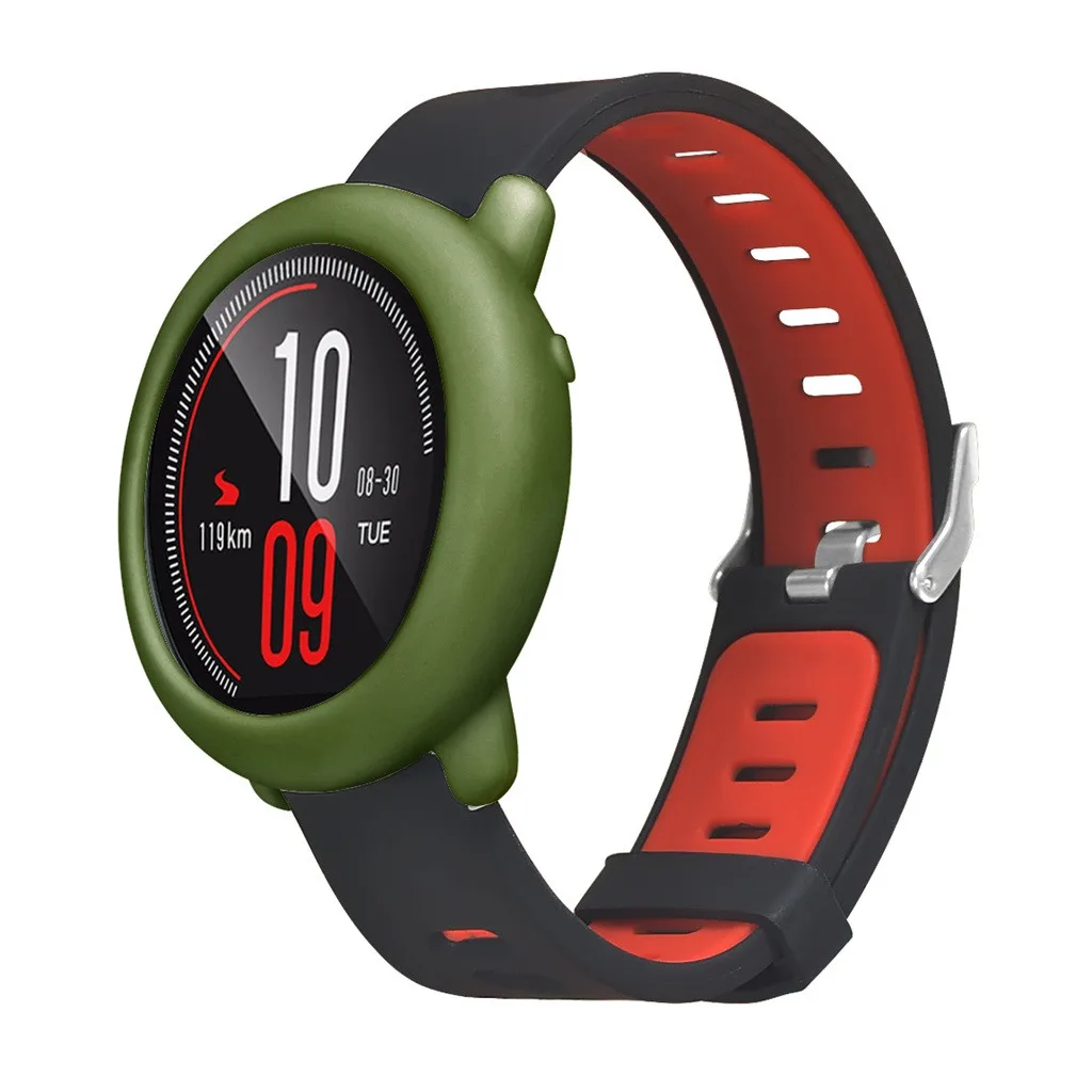 Чехол mosunx, силиконовая рамка, защитный чехол для Xiaomi Huami AMAZFIT Pace Watch, умные часы, аксессуары на замену