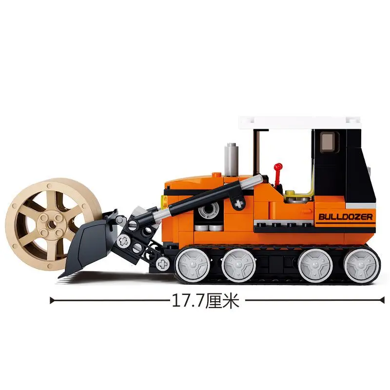 

0558 165pcs city happy farm crawler transport grass car building blocks Toy