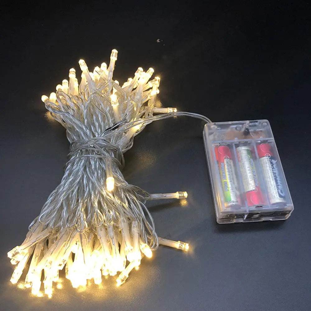 Holiday AA Battery 3 Modes String Light 1.5M 3M Christmas Garland Wedding Party Indoor Decoration Fairy Lights