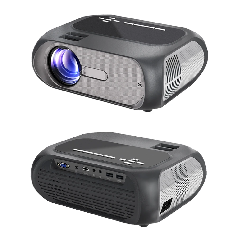 Vivicine T7 720P HD bärbar hemmabio-videospelprojektor, HDMI USB Movie Proyector Beamer