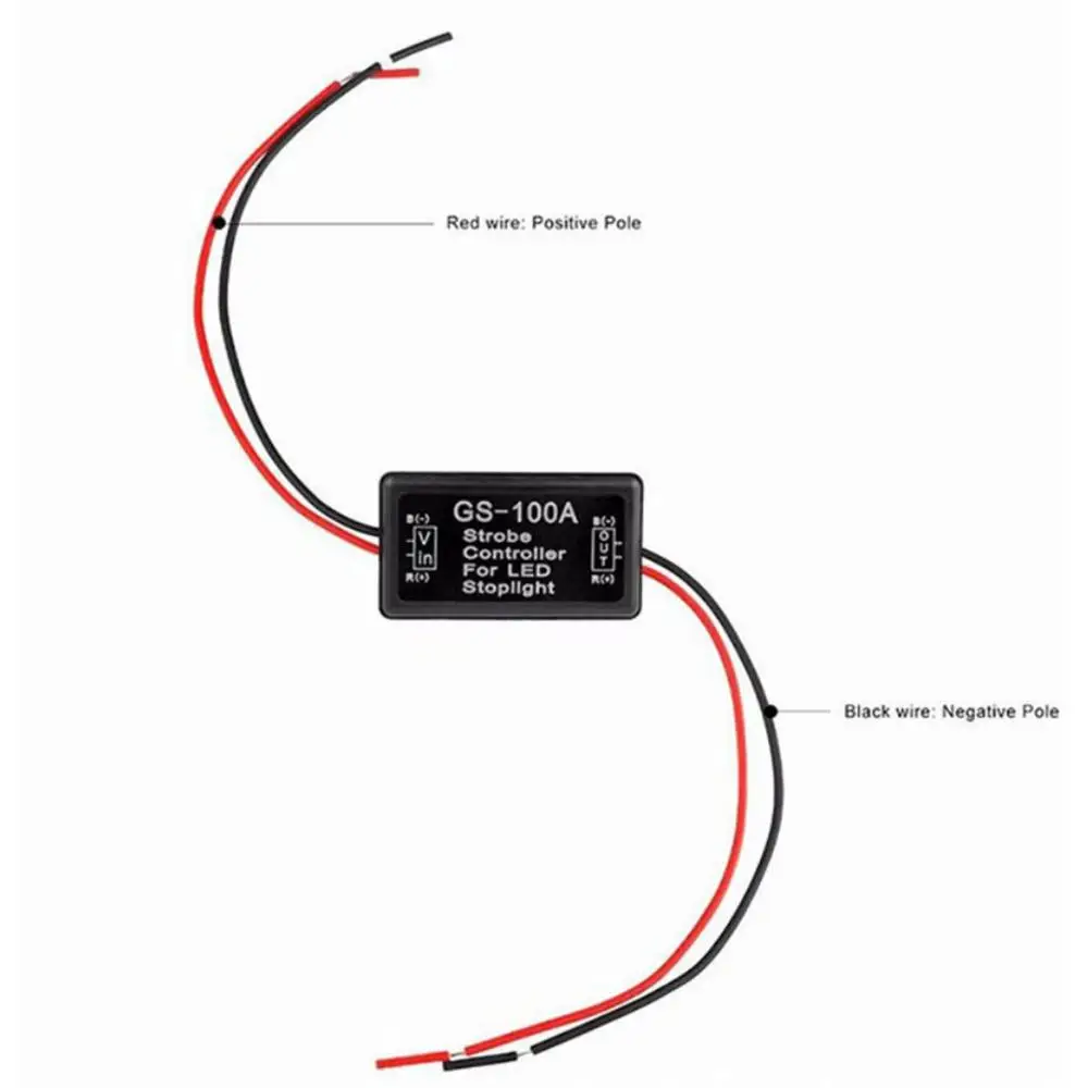 6-30V Automobile And Motorcycle Led Brake Stop Taillight Flash Module Control Box For Car High Installation Gap Light