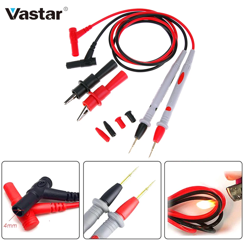 Vastar мультиметр зонд тестовые выводы контакты для цифрового мультиметра