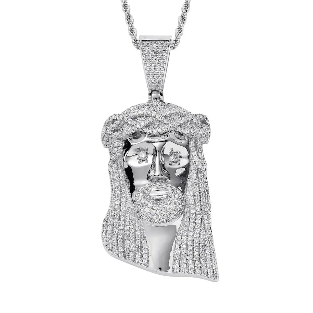 Iced Out Jesus Corolla большой кулон мужское ожерелье в стиле хип-хоп с цепочкой модное из