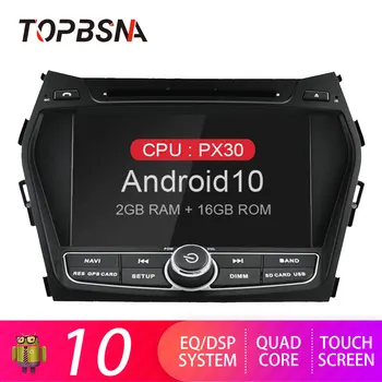 شراءTOPBSNA أندرويد 10 مشغل أسطوانات للسيارة لشركة هيونداي IX45 سانتا في 2012 2013 2014 GPS نافي الوسائط المتعددة 2 الدين راديو السيارة ستيريو الفيديو واي فاي