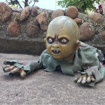 

electric Halloween Party Decorations Horror Layout Crawling Ghosts Toy Electric Eye Glow Crawling Ghost Haunted House