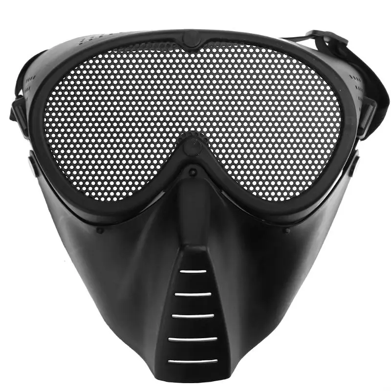 Airsoft Full Face Metal Steel Mesh Paintball Mask Hunting Accessories CS Wargame Military Army Tactical Masks