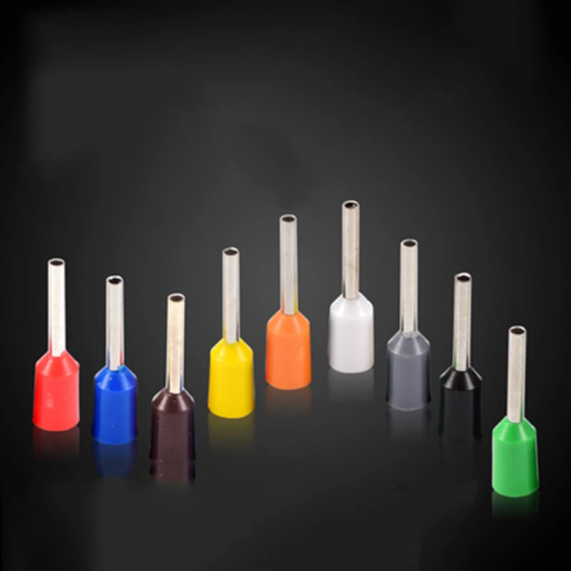 

100pcs/200Pcs/300Pcs/500Pcs/1000Pcs/Pack Insulated Ferrules Terminal Block Cord End Wire Connector Electrical Crimp Terminator