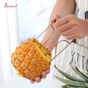 

1Pcs Stainless Steel Easy to Use Pineapple Peeler Pineapple Slicers Fruit Knife Cutter Corer Slicer Fruit & Vegetable Tools