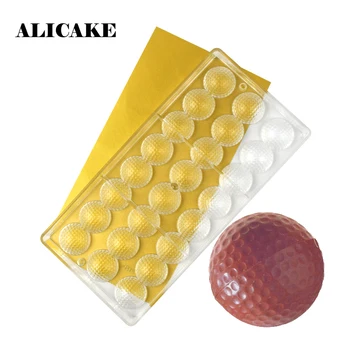 

3D Chocolate Bar Mold Polycarbonate Golf Ball Baking Molds Plastic Chocolate Candy Form Mould Baking Pastry Bakery Tools