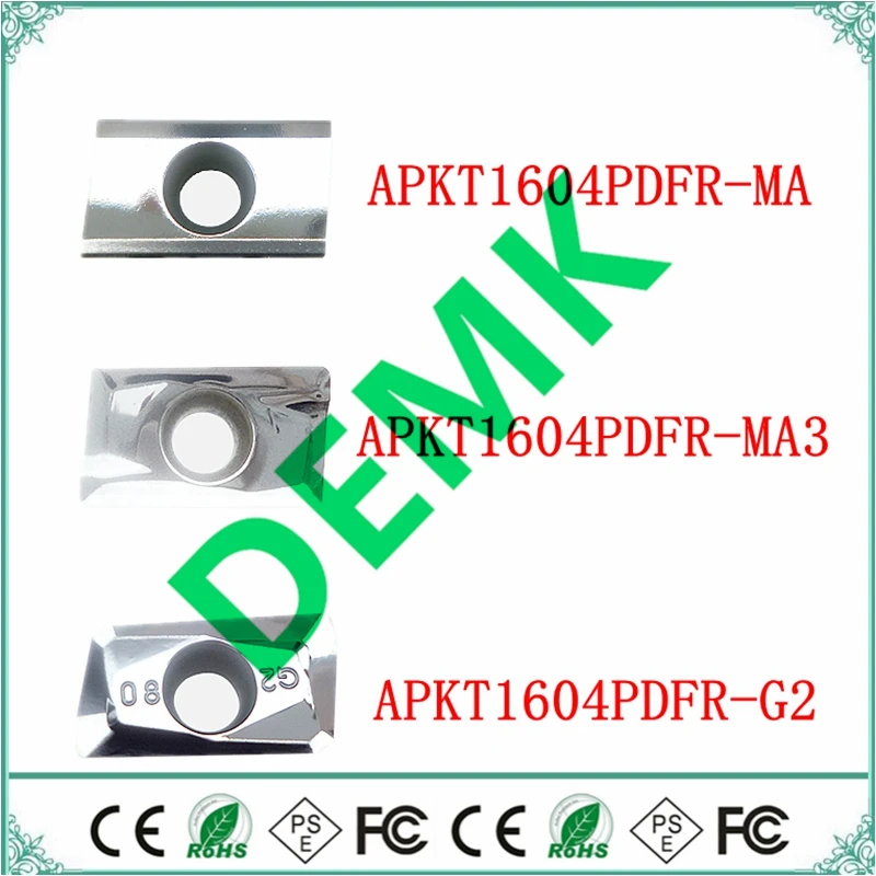 

APKT1135-G2 APKT1604PDER -G2 MA высококачественные цветные металлы, алюминиевый сплав, специальное сверление меди и дерева, карбидная вставка