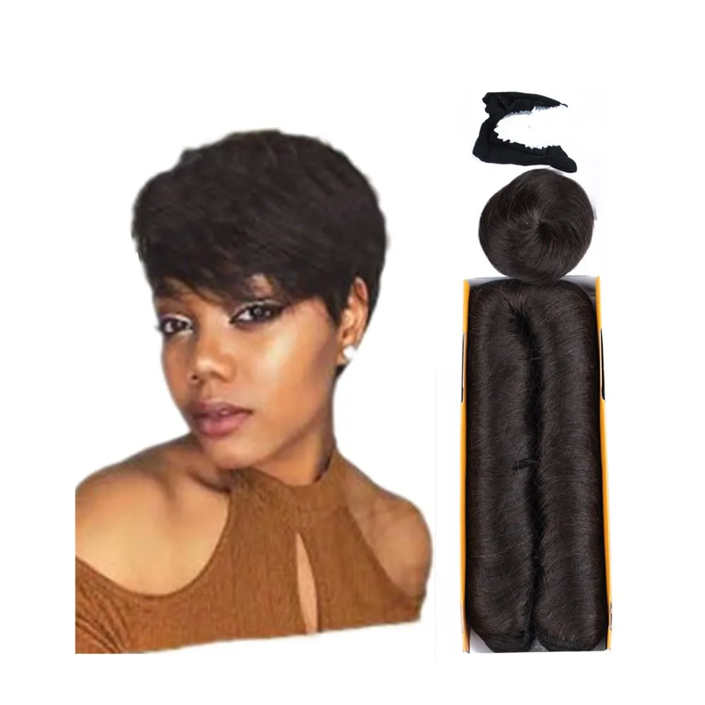 28 Pcs/pack 100g Brazilian Human Hair Weaving Hair Extension Short Femi