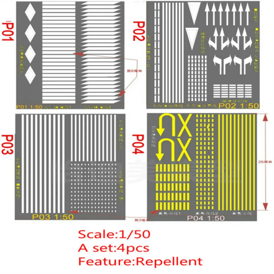 3pcs Road Sticker PVC Building Sand Table Model Toy Waterproof Rubber Pavement Scene Simulation DIY Train Diorama Layout - Image 5