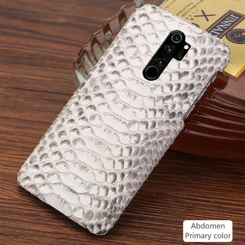 Чехол для телефона из натуральной кожи питона для Xiomi Redmi Note 8 Pro Note 7 8T 8 5 чехол для Xiaomi mi 9 9T Pro Lite 8 A3 A2 Note 10 Pro - Цвет: phone color