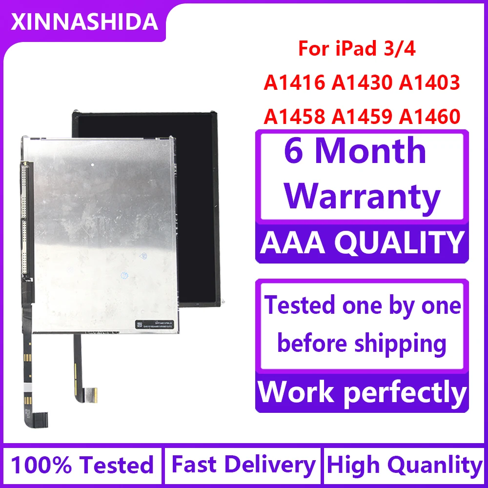 100% Сенсор стекло Панель ЖК-дисплей Дисплей для iPad 3 4 iPad3 iPad4 A1416 A1430 A1403 A1458 A1459 A1460