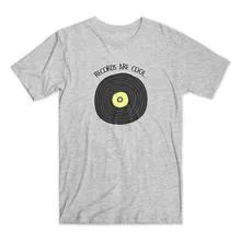 Camiseta VINTAGE RETRO de vinilo con música DJ de algodón para hombre y mujer