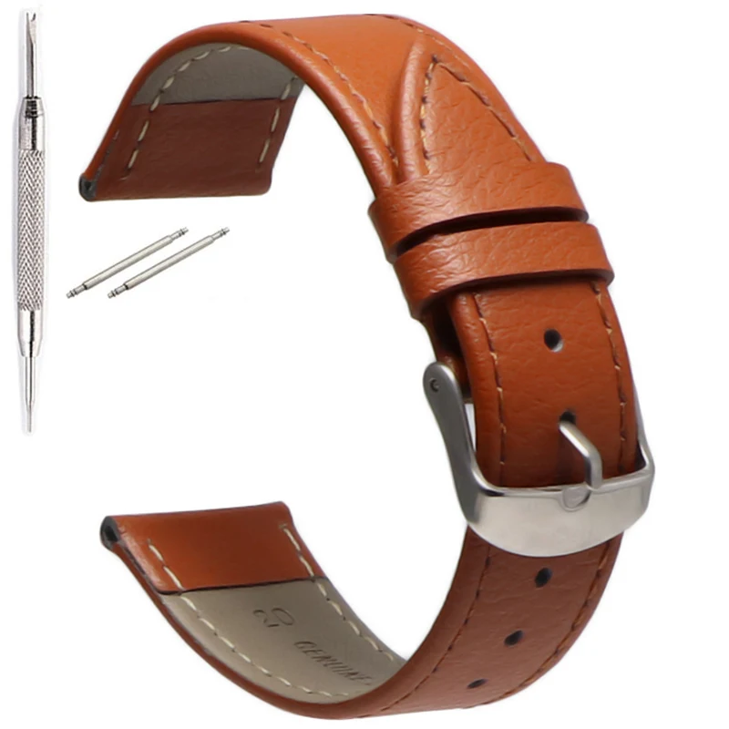20 мм ремешок для часов 22 мм ремешок для часов 18 мм ремешки кожаный ремешок подходит для samsung gear s3 huawei watch gt ремень и DW часы