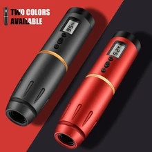 Newest Premium Wireless Tattoo Machine Cartridge Pen with LCD Display Rotary Tattoo Machine for Tattoo Artist Supplies