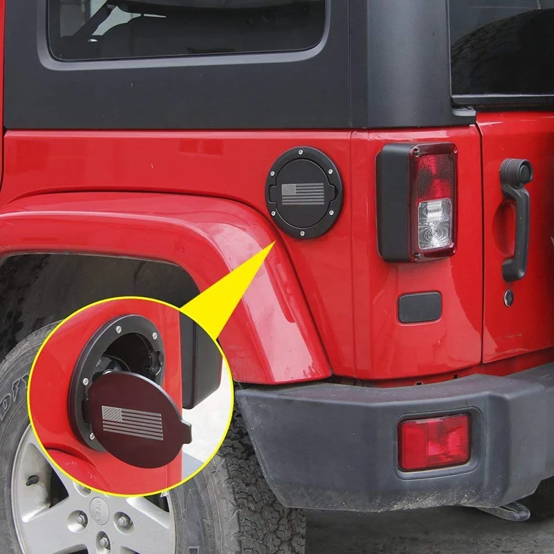 Крышка топливного бака для двери бензобака крышка аксессуары для 2007- Jeep Wrangler JK& Unlimited Sport Rubicon Sahara(флаг США