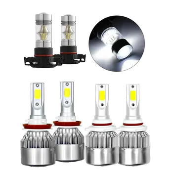 

For Silverado 07-13 1500 LED Bulbs Conversion Headlight Hi/Lo Beam Fog Lamp Fog Lamp Auto Accessories Replacement Bulbs